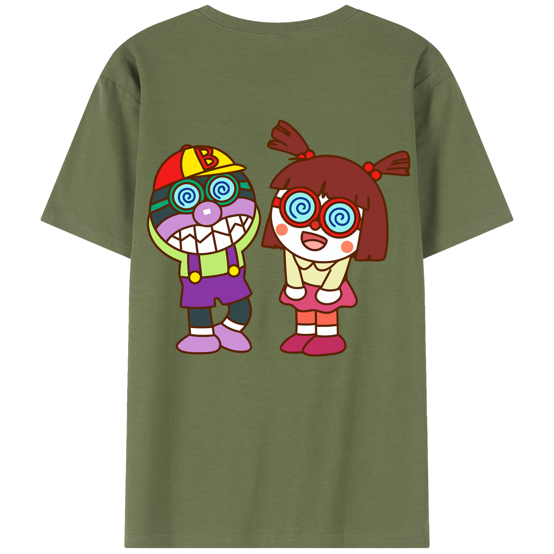 （画像用） アンパンマン Anpanman 綿100％半袖Tシャツ（背面プリント）